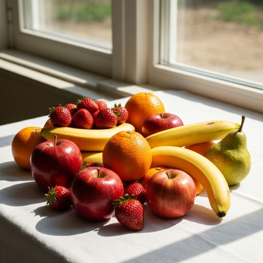 Fresh fruits and natural nutrition