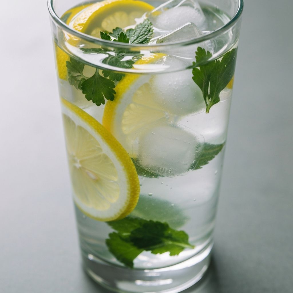 Hydration with water and fresh ingredients